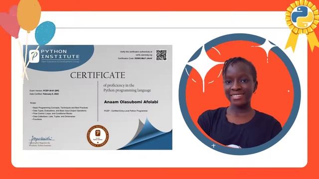 Anaam Python Certified Entry Exam PCEP 30-01 смотреть онлайн