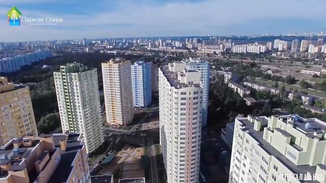 ЖК Парковые озера с высоты птичьего полёта. смотреть онлайн