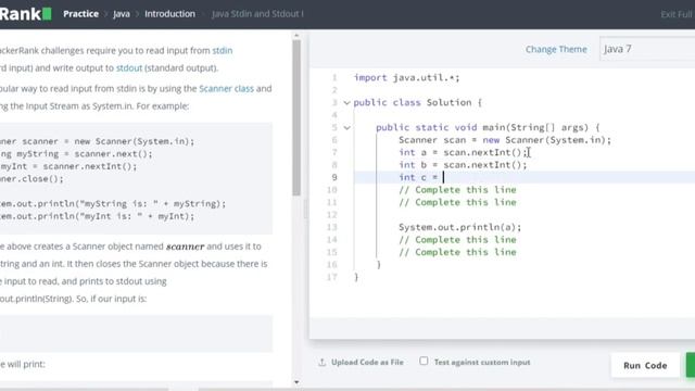 Java Stdin and Stdout I hacker rank смотреть онлайн