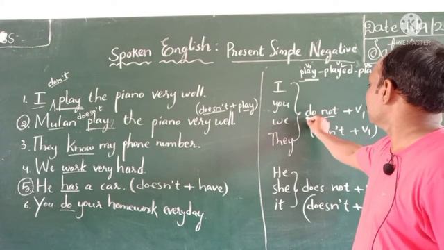 SPOKEN ENGLISH : Present Simple negative sentences смотреть онлайн