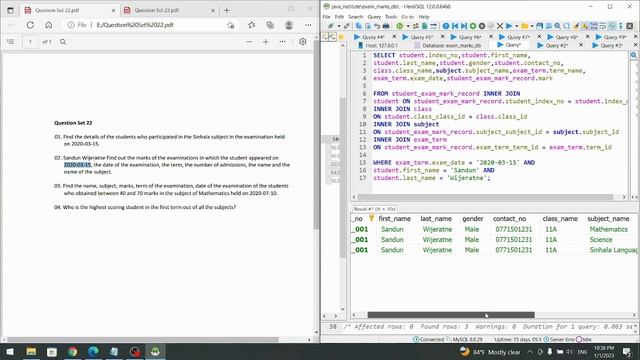 22. Database Management System | Task 22 | 1st Year | Java Institute смотреть онлайн