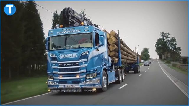 10 Most Intense And Heavy Wood Logging Trucks смотреть онлайн