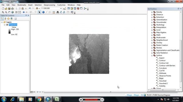 ESRI ArcGIS Creating Slope Map смотреть онлайн