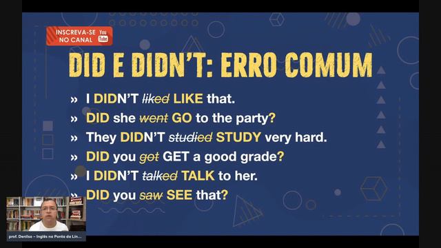 DID e DIDN'T: como usar corretamente em inglês? смотреть онлайн