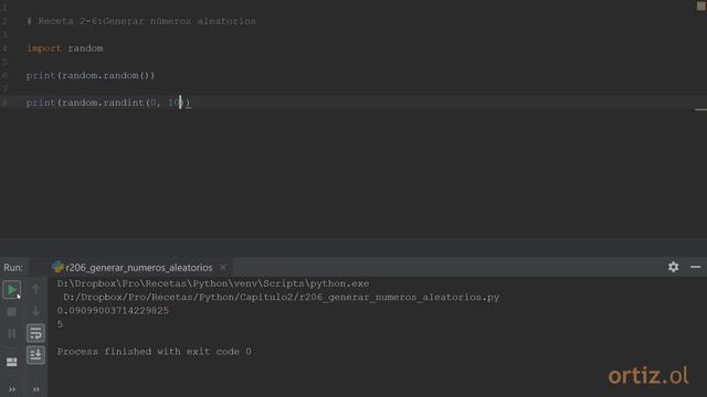 Videoreceta Python No. 2-6: Generar Números Aleatorios смотреть онлайн