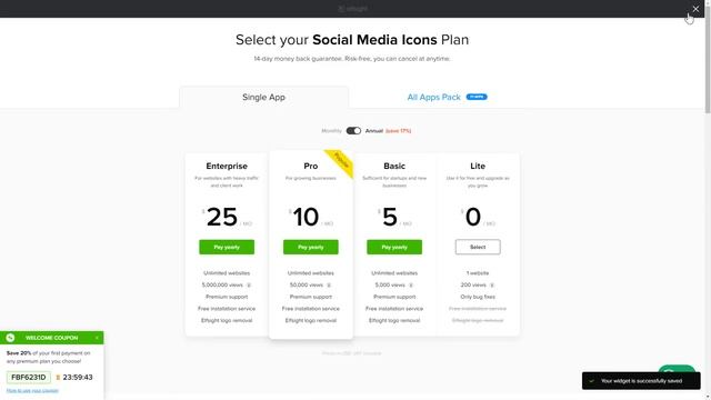 How to Add Social Media Icons Widget to Elementor (2021) смотреть онлайн
