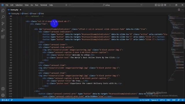 Web Programming I - Develop a carousel for homepage using Bootstrap and JavaScript смотреть онлайн