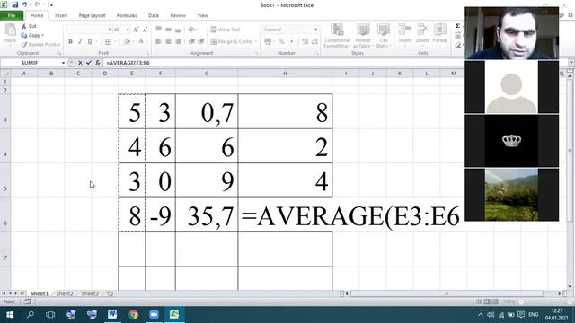EXCEL FUNKSIYALARI(Sum, Sumif, Abs, Fact, Power, Product, Average, Rank, Count, Countall, Countif) смотреть онлайн