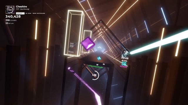 [Beat Saber] ITZY - Cheshire Expert+ Gameplay смотреть онлайн