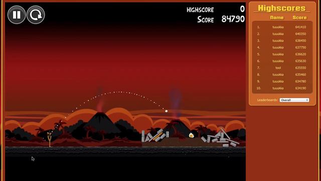 New Angry Birds Volcano HTML5 - Tyrkisk Peber Secret Code Level 4 Walkthrough смотреть онлайн