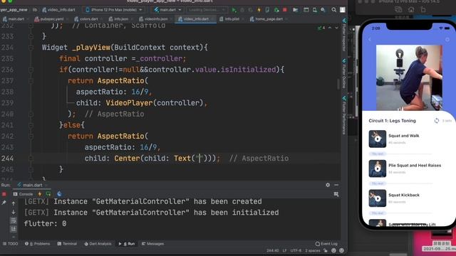Flutter Video Player Tutorial With Controls Fullscreen | Aspect Ratio ListView | Url Example