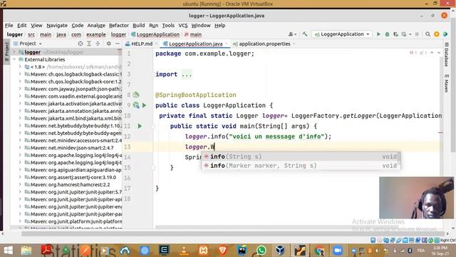 Comment journaliser ou faire le logging sur spring-boot java console & sur fichier log externe Lab3 смотреть онлайн