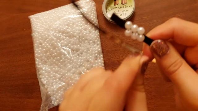 Muncuqdan obodok əl işi/ Ободок из бусин своими руками смотреть онлайн