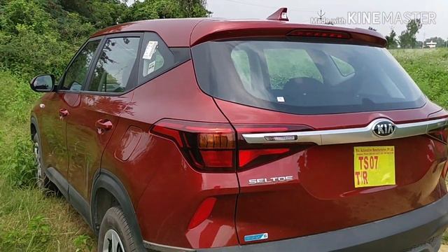 My Kia Seltos HTE Diesel RED - exterior &interior смотреть онлайн