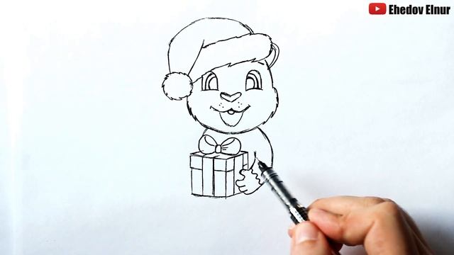 Как нарисовать Новогоднего Тигра @risunki_yulki смотреть онлайн