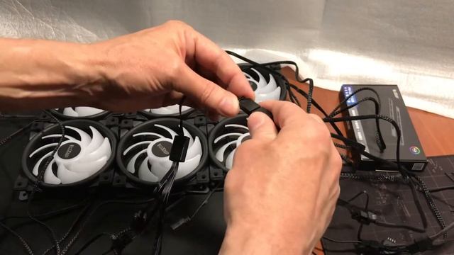 Небольшая проверка перед установкой вентиляторов PcCooler Halo 3-in-1 RGB смотреть онлайн