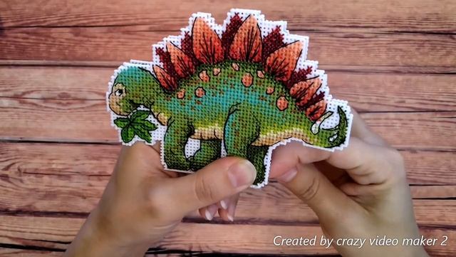 МК сборка динозаврика на пластиковой канве смотреть онлайн