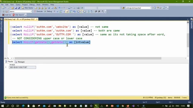 Difference between isnull and nullif functions in SQL SERVER смотреть онлайн