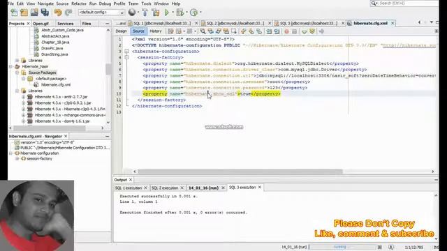 Hibernate & Database Configuration setting in java using netbine смотреть онлайн