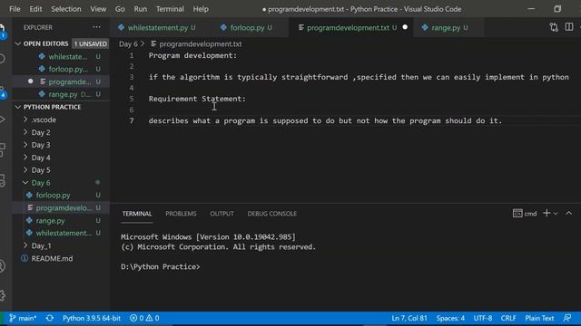 Python while statement, for statement, range function, program development, Formatted string Day 6 смотреть онлайн