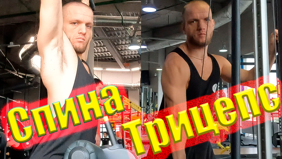 СПИНА и ТРИЦЕПС Тренировка в СпортЗале для МАССЫ - 7 Упражнений смотреть онлайн
