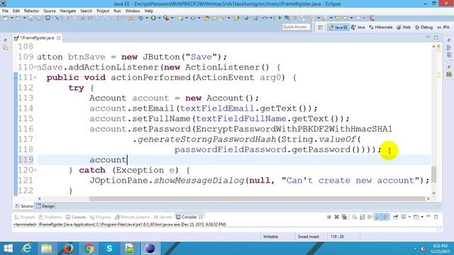 Encrypt Password in Login Form with Java Swing and Hibernate смотреть онлайн