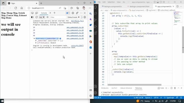 Part 21 - Understand Map, switchMap, exhaustMap, concatMap, mergeMap rxjs operators by easy example смотреть онлайн