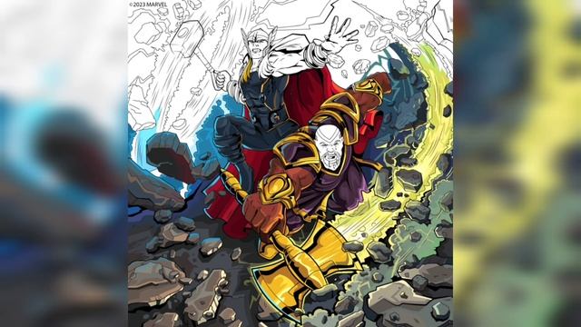 COLORING PAGE characters from Marvel Happy Color смотреть онлайн