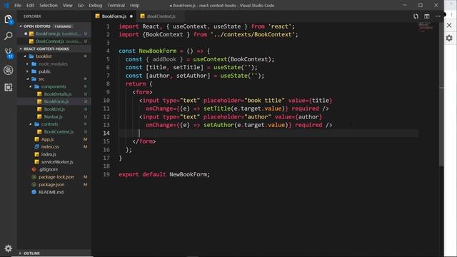 React Context & Hooks Tutorial #18 - Reading List App (part 3) смотреть онлайн