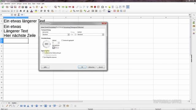 Mehrere Zeilen in einer Zelle / ZEILENUMBRUCH (LibreOffice Calc) смотреть онлайн