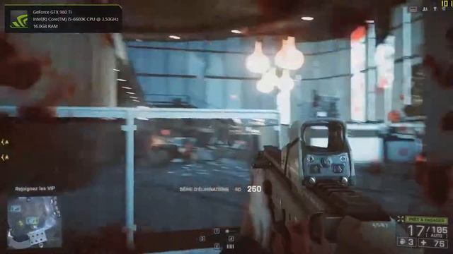 (Test FPS) ★★ GTX 980TI 6Go - I5 6600K 3.50GHz - Battlefield 4 Campagne !! ★★ (FR) (HD) (1080P) смотреть онлайн