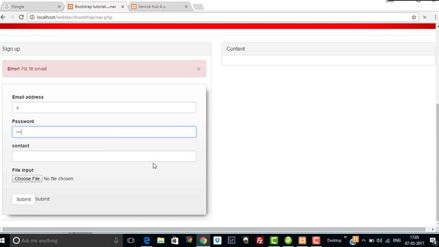 How to use php in bootstrap (sign up form & alert box) смотреть онлайн