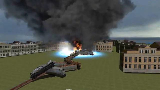 garrys mod train crash! PARTICLE EFFECTS! смотреть онлайн
