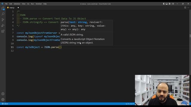 Learn JavaScript In Arabic 2021 - #172 - Parse And Stringify смотреть онлайн