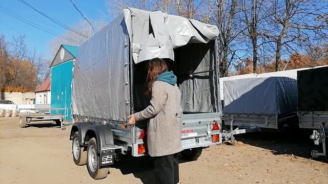 Двухосный прицеп для кроссовера. МЗСА 817733.012. АЭРО тент. ЦЛП АРИВА смотреть онлайн