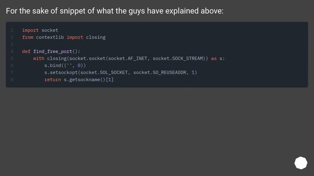 On localhost, how do I pick a free port number? смотреть онлайн