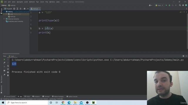 17- Converting Data types: Learn Python From Zero to Master Object Oriented Programming смотреть онлайн