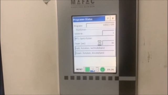 MAFAC JAVA 9730 Parts Cleaning Machine смотреть онлайн