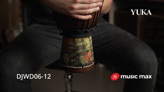 Djembe YUKA DJWD06-12 Dark Bbrown 30 cm смотреть онлайн