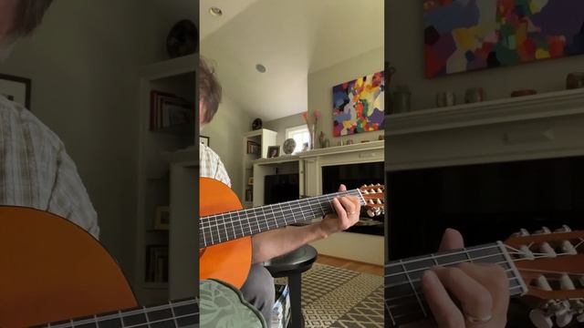 nylon string guitar in DADGAD tuning смотреть онлайн