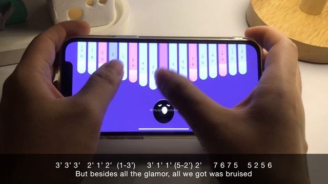Ghost - Mary On A Cross  Kalimba App Cover With Tabs (Keylimba)