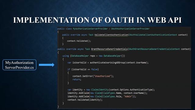 OAuth in ASP.NET Web API смотреть онлайн