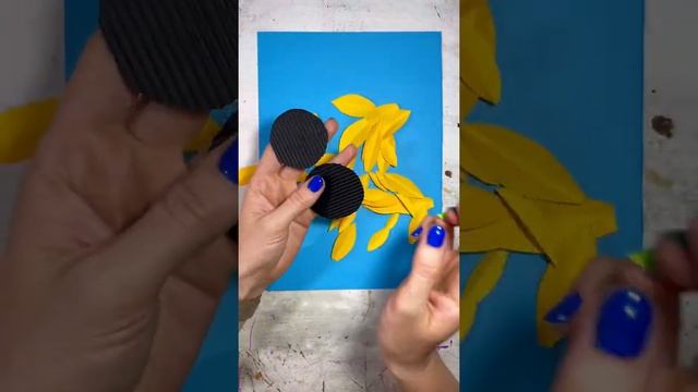 Подсолнухи из бумаги/ летние поделки смотреть онлайн