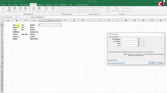 Excel Tekst combineren en waardes plakken смотреть онлайн
