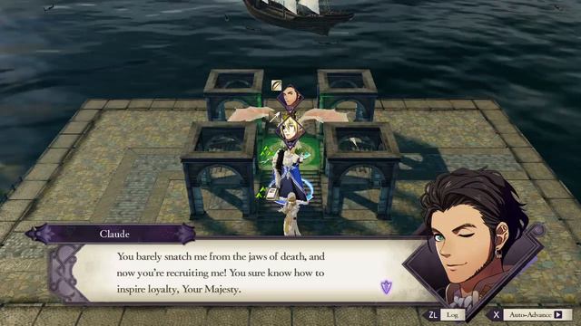 Fire Emblem Three Houses - Dimitri Dialogue With Claude (Chapter 19) смотреть онлайн