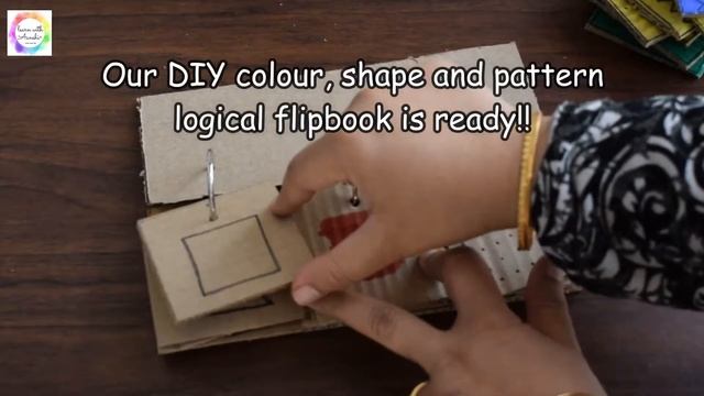 DIY cardboard toddler activity (Learning shapes and colors fun game for kindergarten) смотреть онлайн