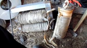 Разбор большого трансформатора с алюминиевой обмоткой