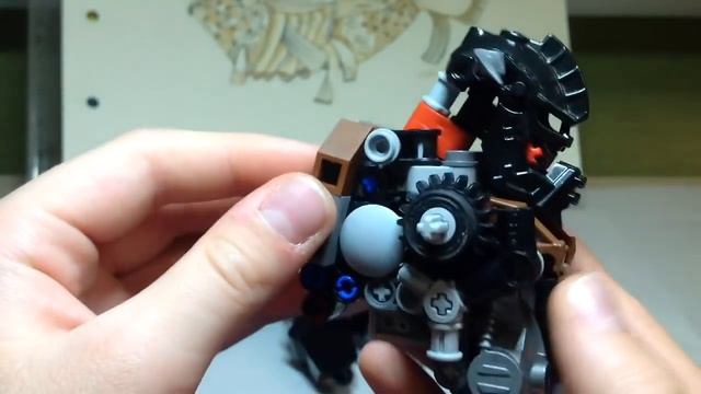 [How-to]Lego Bionicle MOC:Zest,the Hell Leader(Лего бионикл самоделка)