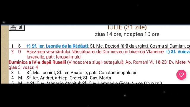 CALENDAR ORTODOX 2023