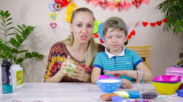 Как сделать СЛАЙМ БЕЗ КЛЕЯ и БЕЗ ЗАГУСТИТЕЛЯ, Лизун из пластилина своими руками смотреть онлайн